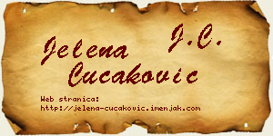 Jelena Čučaković vizit kartica